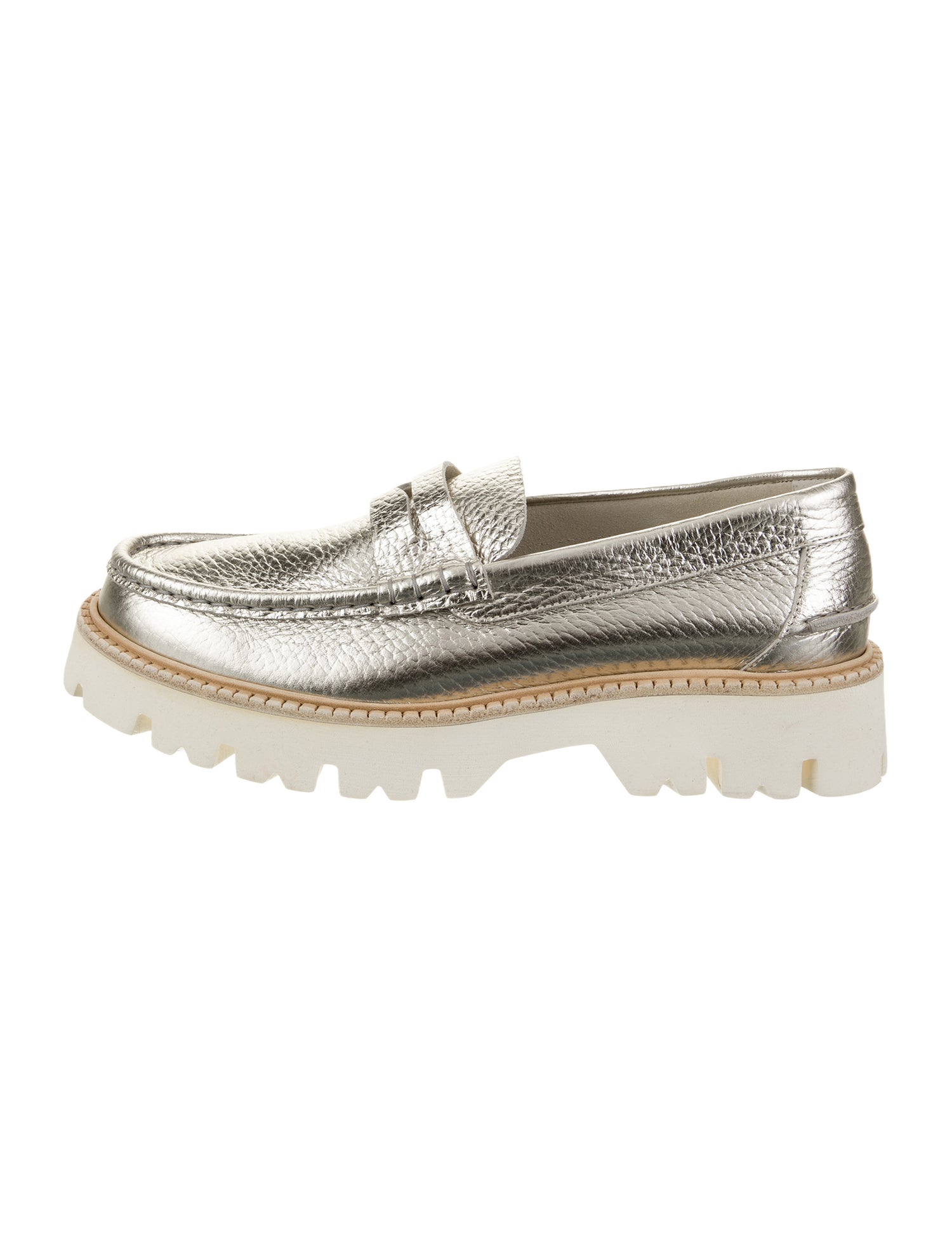 Pedro Garcia Leather Lasercut Accents Loafers