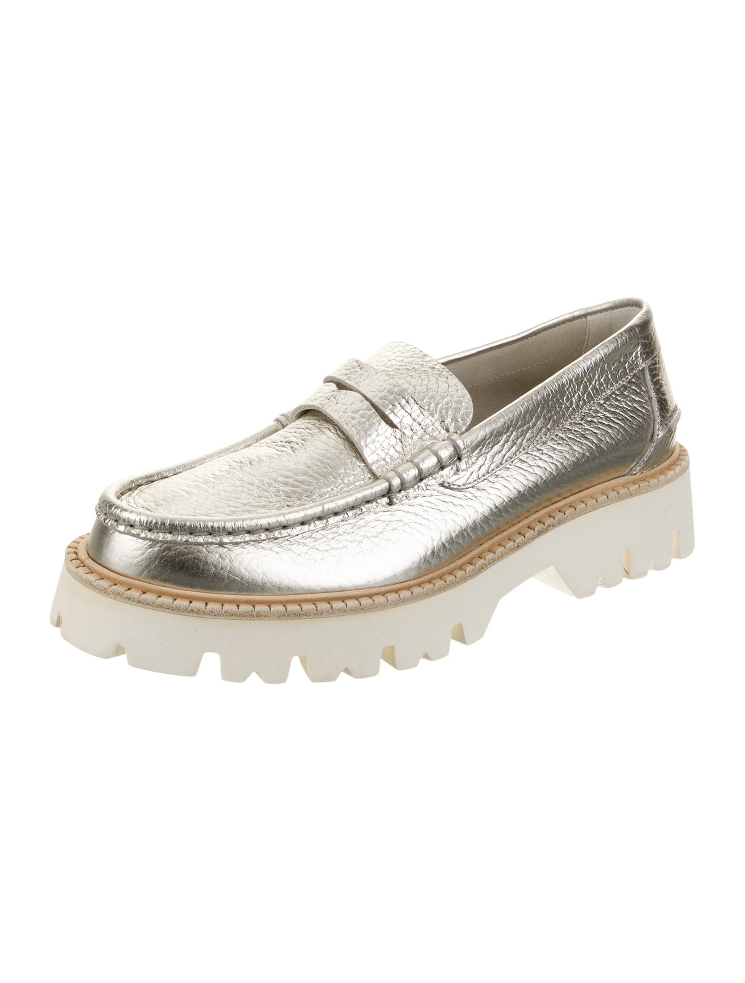 Pedro Garcia Leather Lasercut Accents Loafers