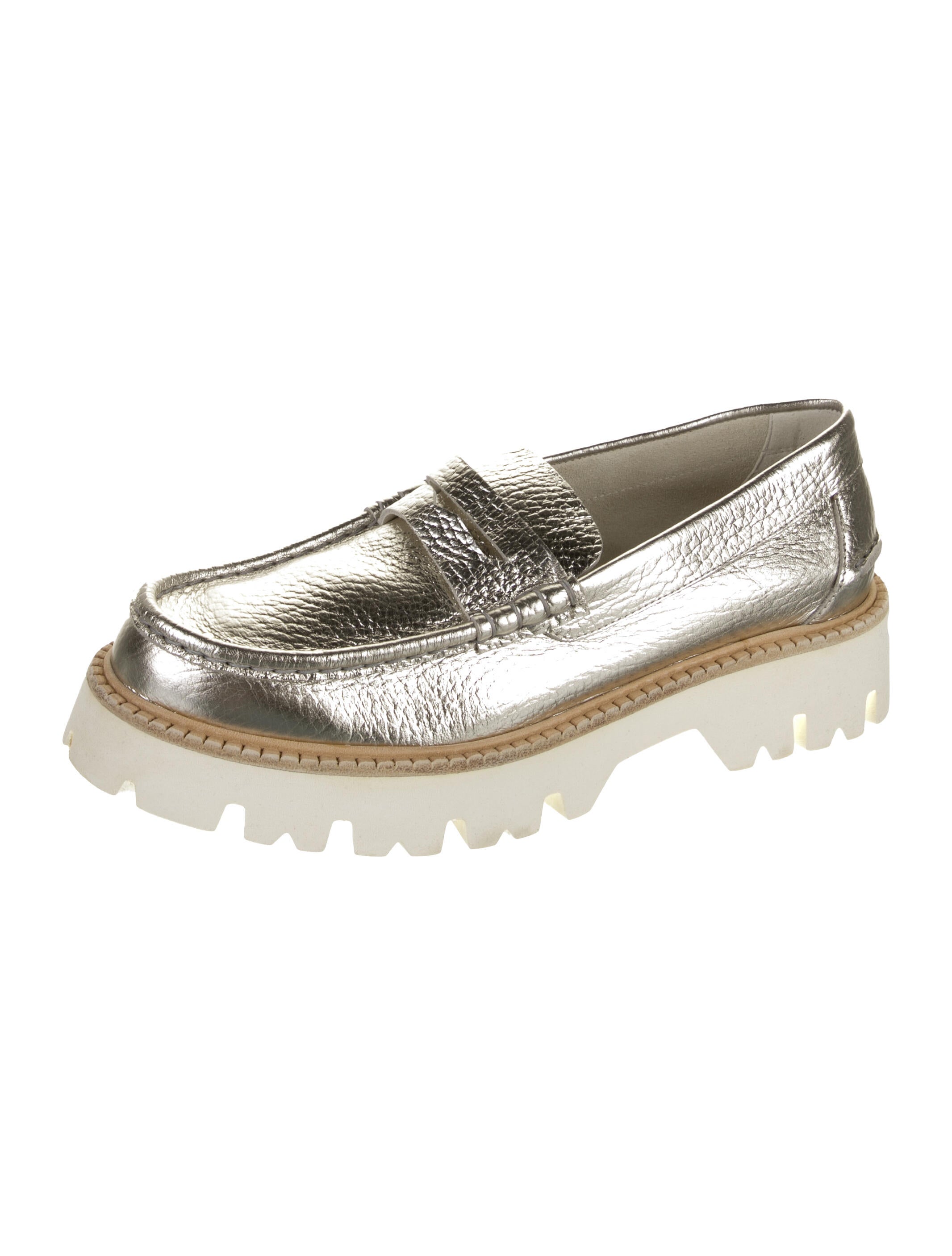 Pedro Garcia Leather Lasercut Accents Loafers