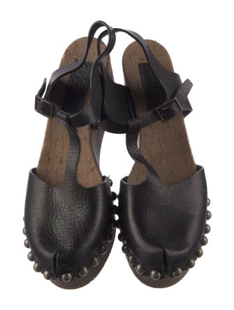 Pedro Garcia Leather T-Strap Pumps