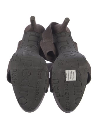 Pedro Garcia Suede Slingback Sandals