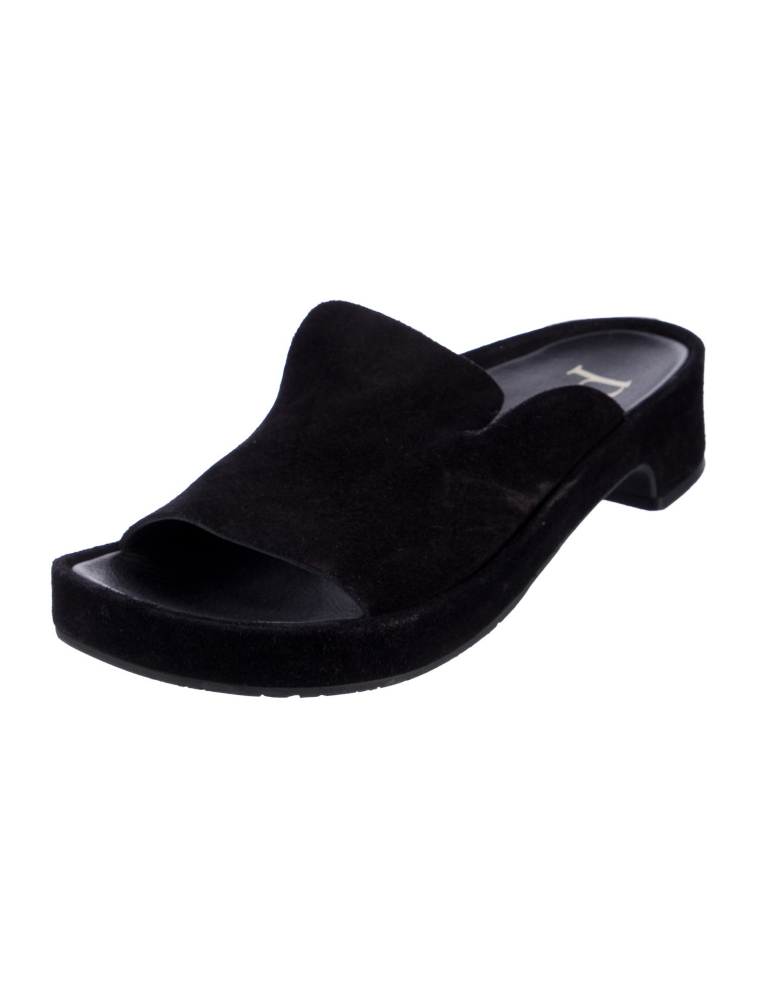 Pedro Garcia Suede Cutout Accent Slides