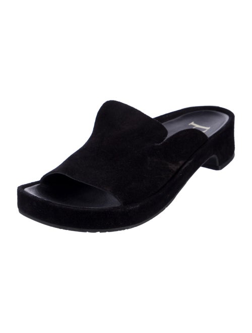 Pedro Garcia Suede Cutout Accent Slides