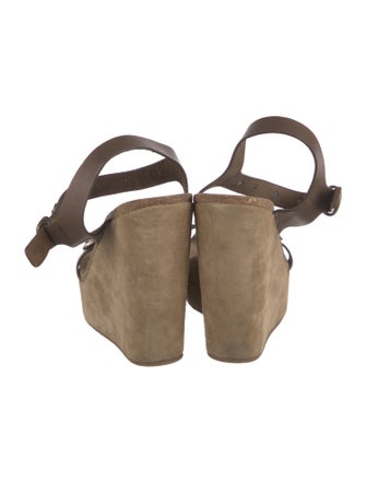 Pedro Garcia Suede Crystal Embellishments Espadrilles