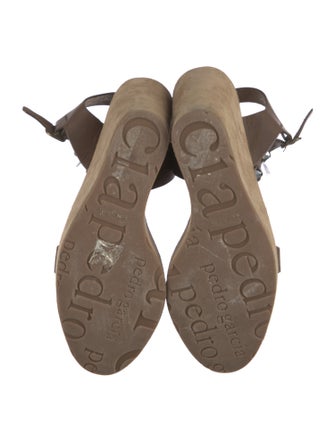 Pedro Garcia Suede Crystal Embellishments Espadrilles