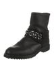 Pedro Garcia Leather Crystal Embellishments Moto Boots
