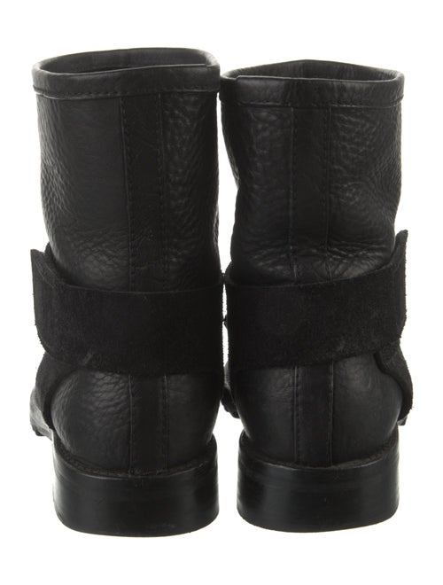 Pedro Garcia Leather Crystal Embellishments Moto Boots