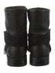 Pedro Garcia Leather Crystal Embellishments Moto Boots