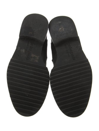 Pedro Garcia Leather Crystal Embellishments Moto Boots