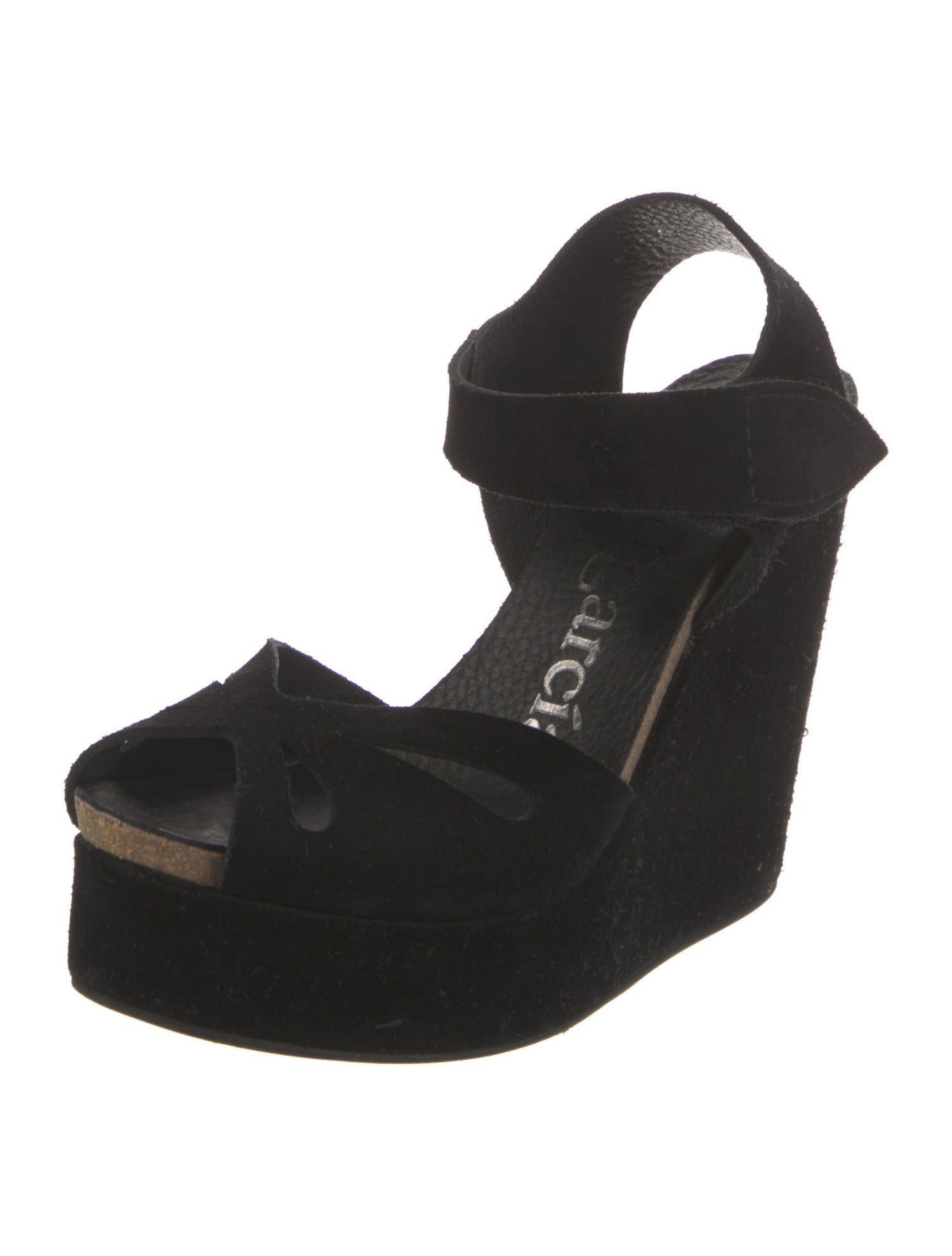 Pedro Garcia Suede Printed Slingback Sandals