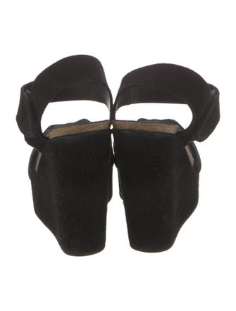 Pedro Garcia Suede Printed Slingback Sandals