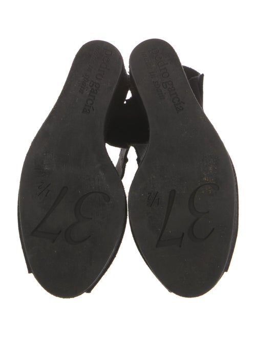 Pedro Garcia Suede Printed Slingback Sandals