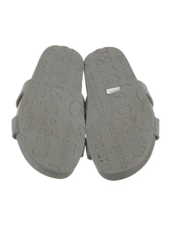 Pedro Garcia Suede Crystal Embellishments Slides