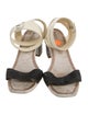 Pedro Garcia Leather Animal Print Sandals