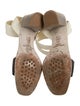 Pedro Garcia Leather Animal Print Sandals