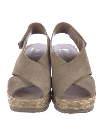 Pedro Garcia Suede Animal Print Slingback Pumps