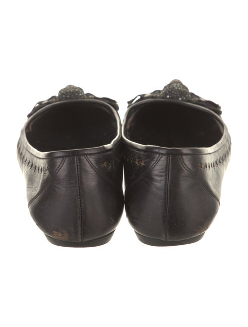 Pedro Garcia Leather Lasercut Accents Ballet Flats