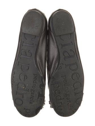 Pedro Garcia Leather Lasercut Accents Ballet Flats