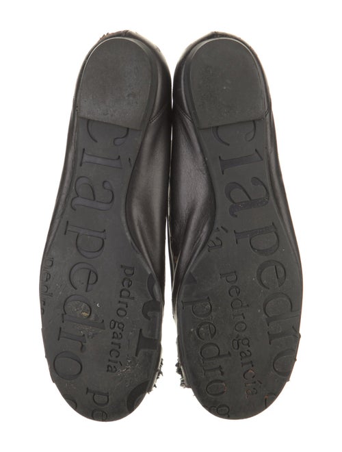 Pedro Garcia Leather Lasercut Accents Ballet Flats