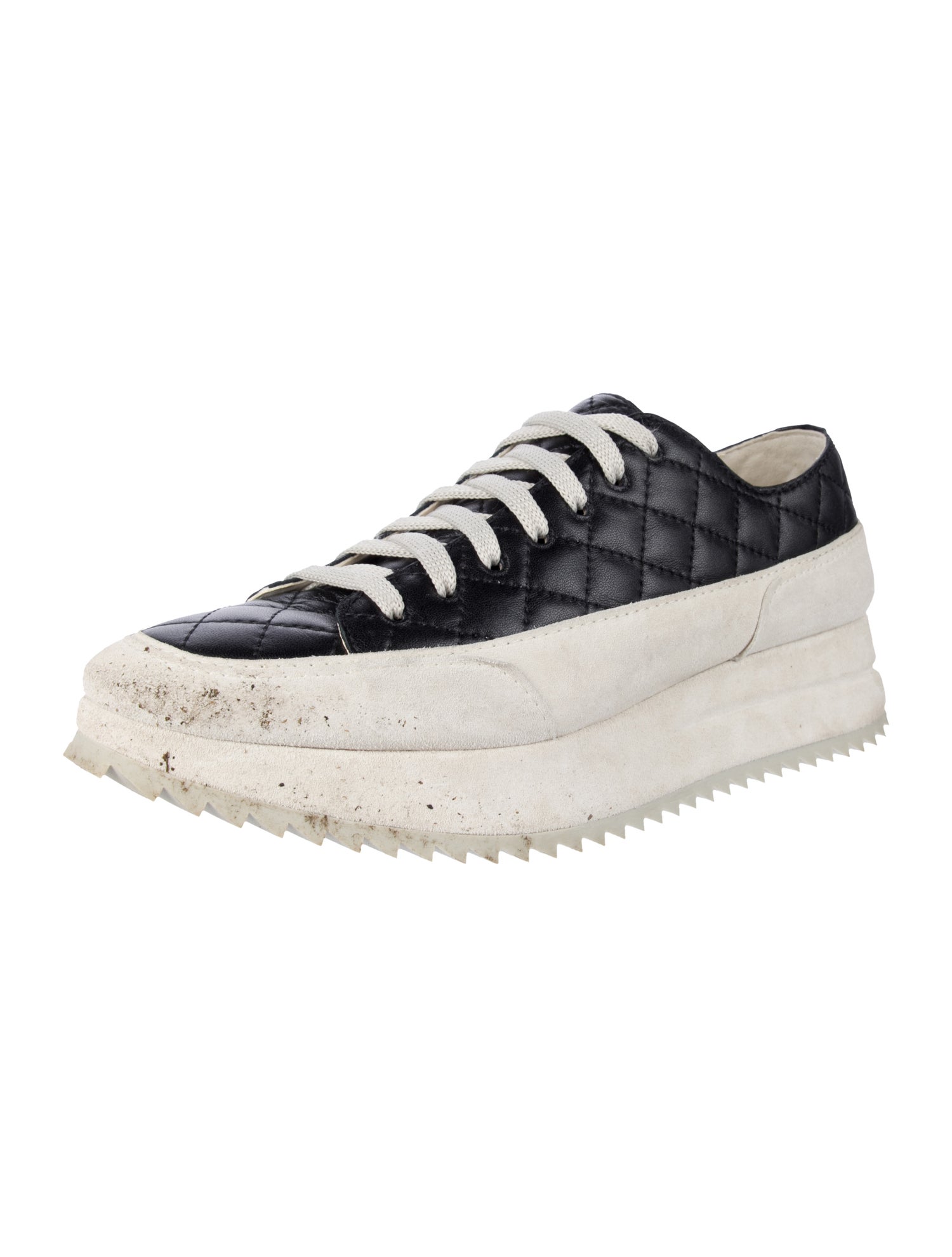 Pedro Garcia Quilted Pattern Leather Sneakers