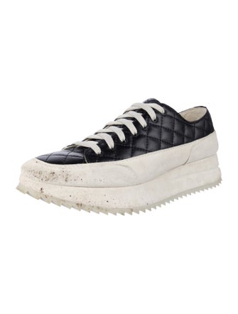Pedro Garcia Quilted Pattern Leather Sneakers