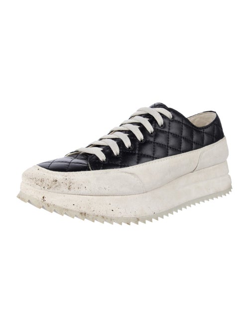 Pedro Garcia Quilted Pattern Leather Sneakers