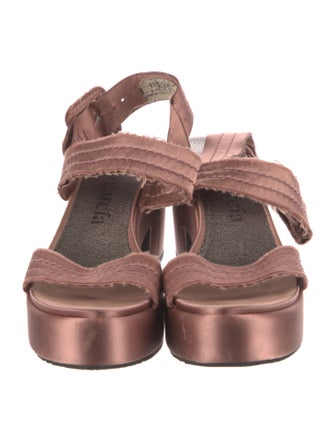 Pedro Garcia Satin Slingback Sandals