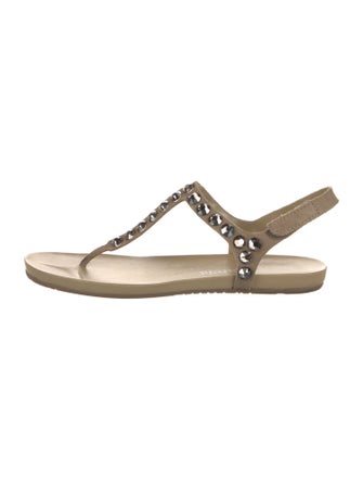 Pedro Garcia Suede T-Strap Sandals