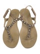 Pedro Garcia Suede T-Strap Sandals
