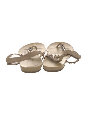 Pedro Garcia Suede T-Strap Sandals