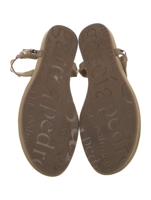 Pedro Garcia Suede T-Strap Sandals