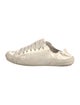 Pedro Garcia Satin Raw-Edge Trim Sneakers