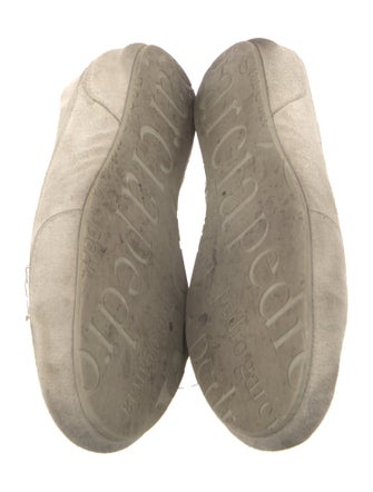 Pedro Garcia Satin Raw-Edge Trim Sneakers