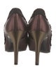 Pedro Garcia Satin Grosgrain Trim Pumps
