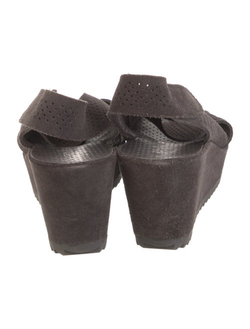 Pedro Garcia Suede Lasercut Accents Slingback Sandals