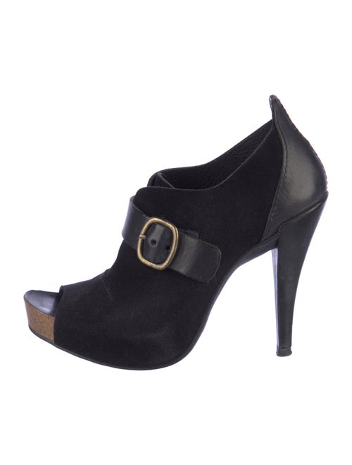 Pedro Garcia Suede Leather Trim Embellishment Pumps