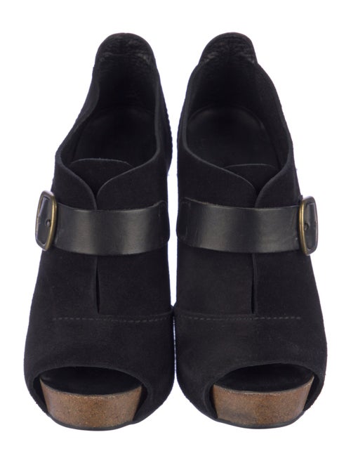 Pedro Garcia Suede Leather Trim Embellishment Pumps