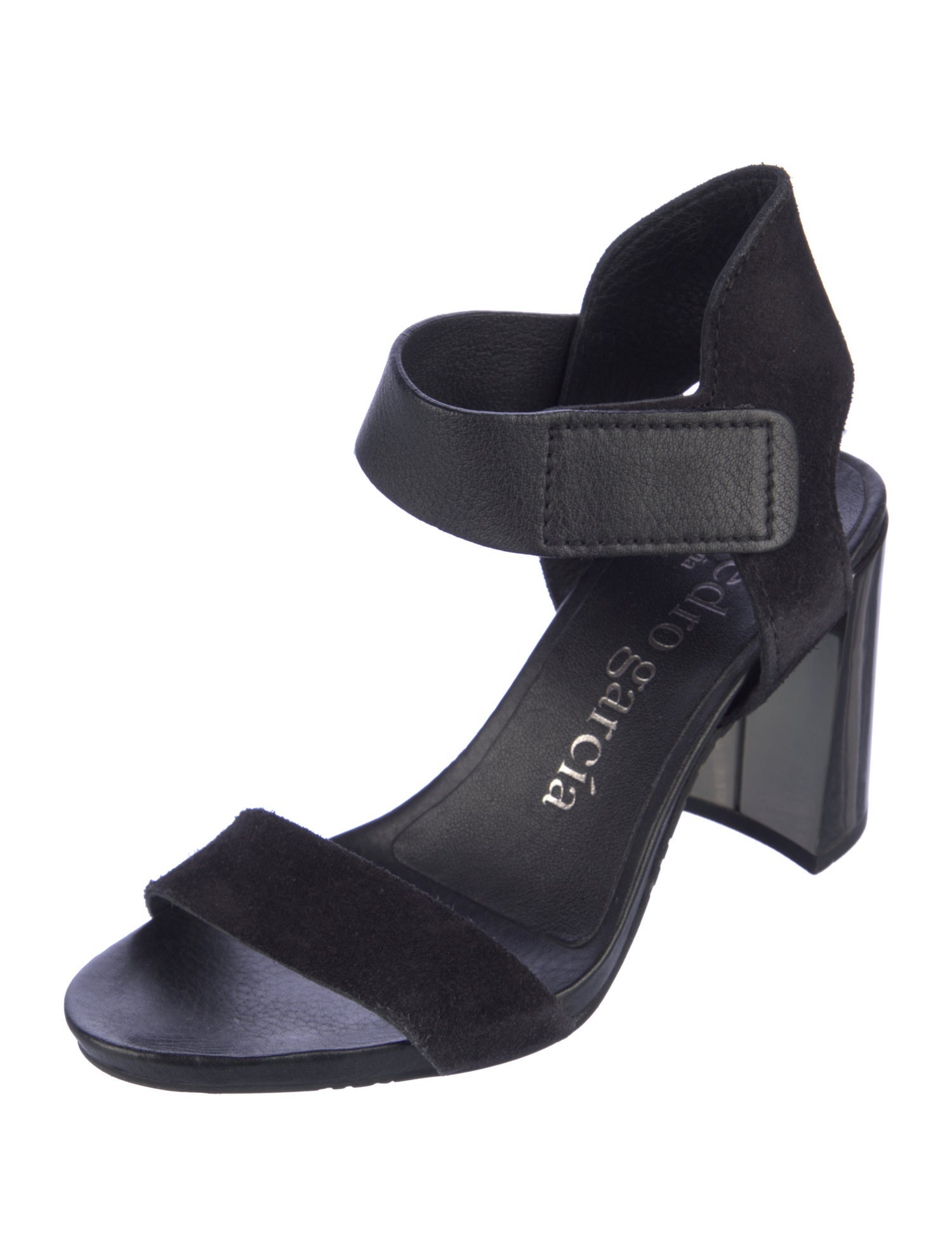 Pedro Garcia Suede Printed Sandals