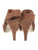 Pedro Garcia Suede Lasercut Accents Slingback Sandals