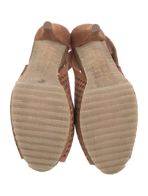 Pedro Garcia Suede Lasercut Accents Slingback Sandals