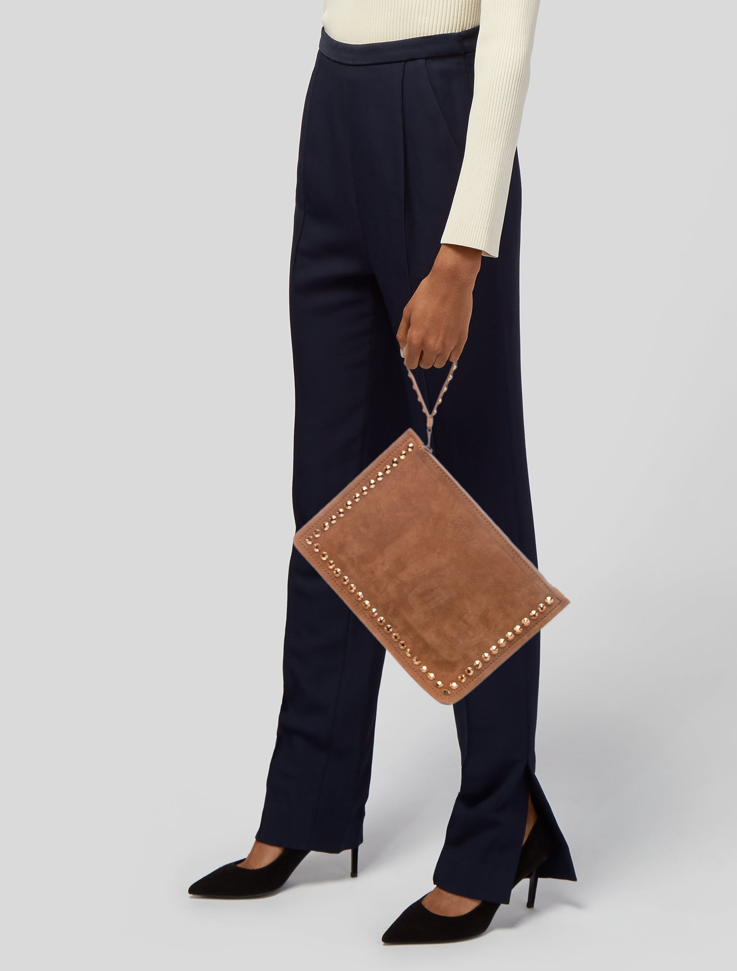 Pedro Garcia Suede Clutch