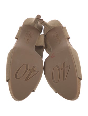 Pedro Garcia Suede Slingback Sandals