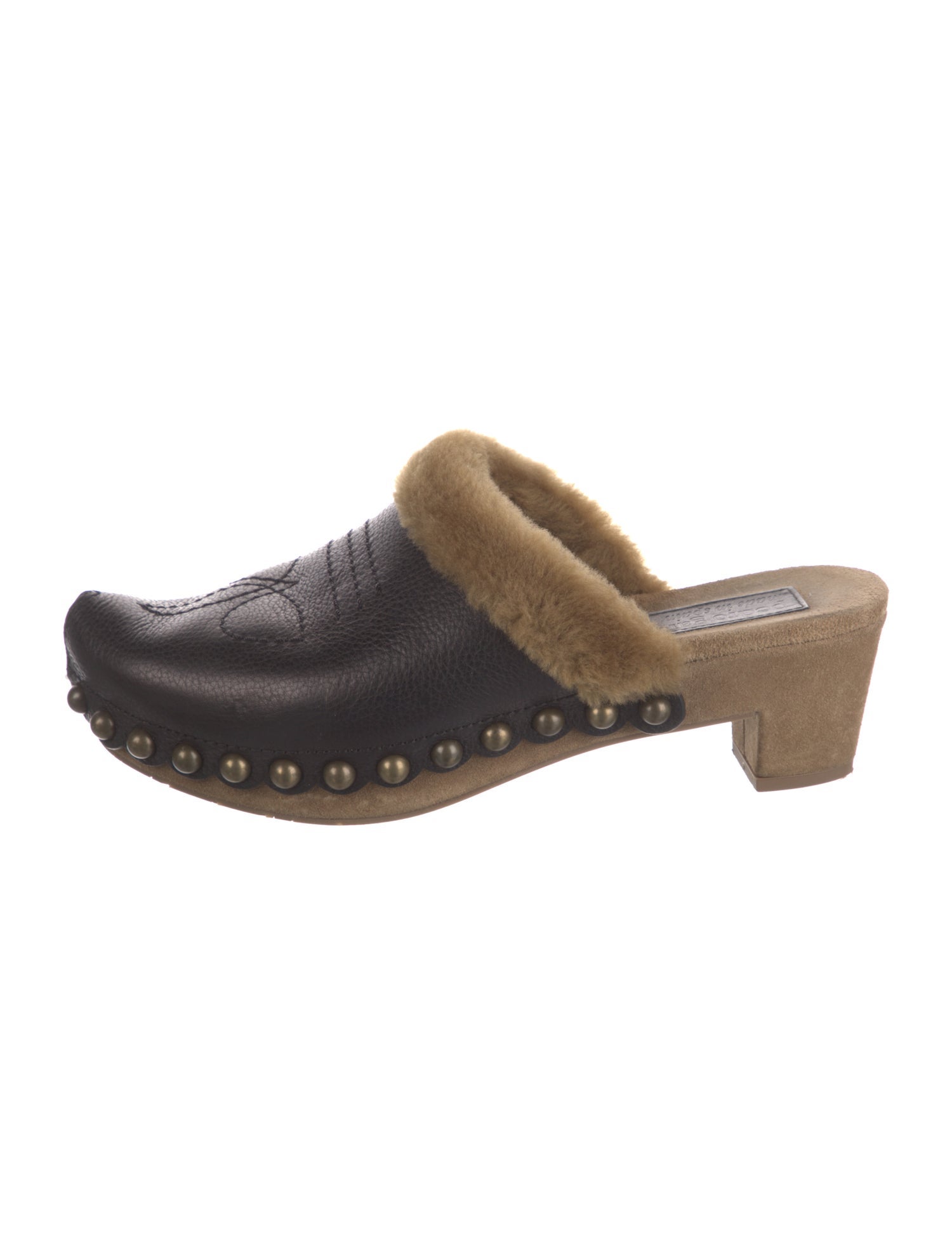 Pedro Garcia Leather Studded Accents Mules