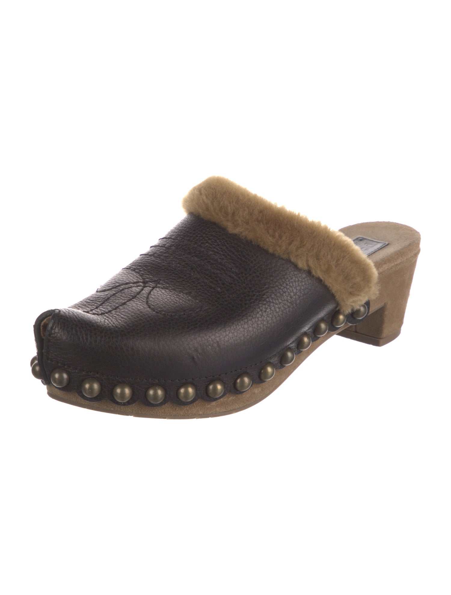 Pedro Garcia Leather Studded Accents Mules