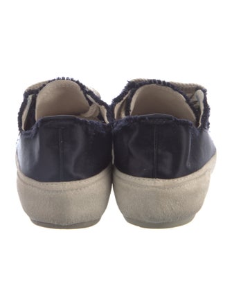 Pedro Garcia Colorblock Pattern Raw-Edge Trim Sneakers