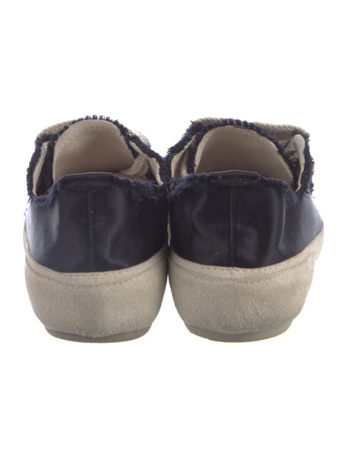 Pedro Garcia Colorblock Pattern Raw-Edge Trim Sneakers