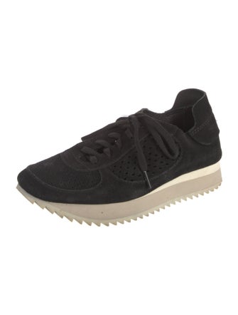 Pedro Garcia Suede Lasercut Accents Athletic Sneakers