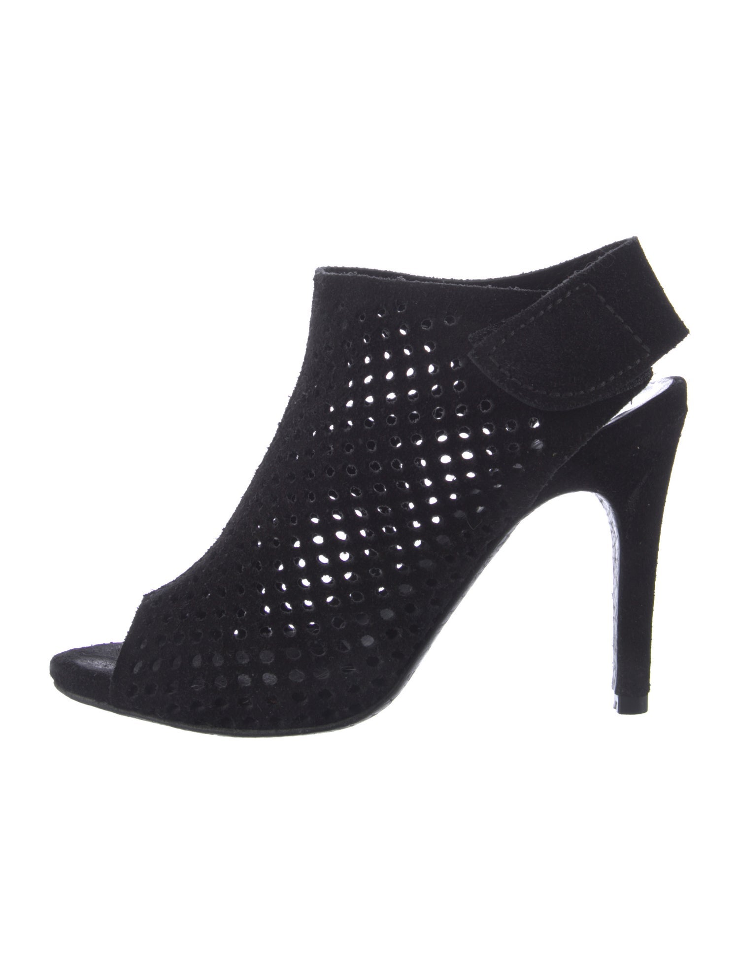 Pedro Garcia Suede Lasercut Accents Slingback Pumps