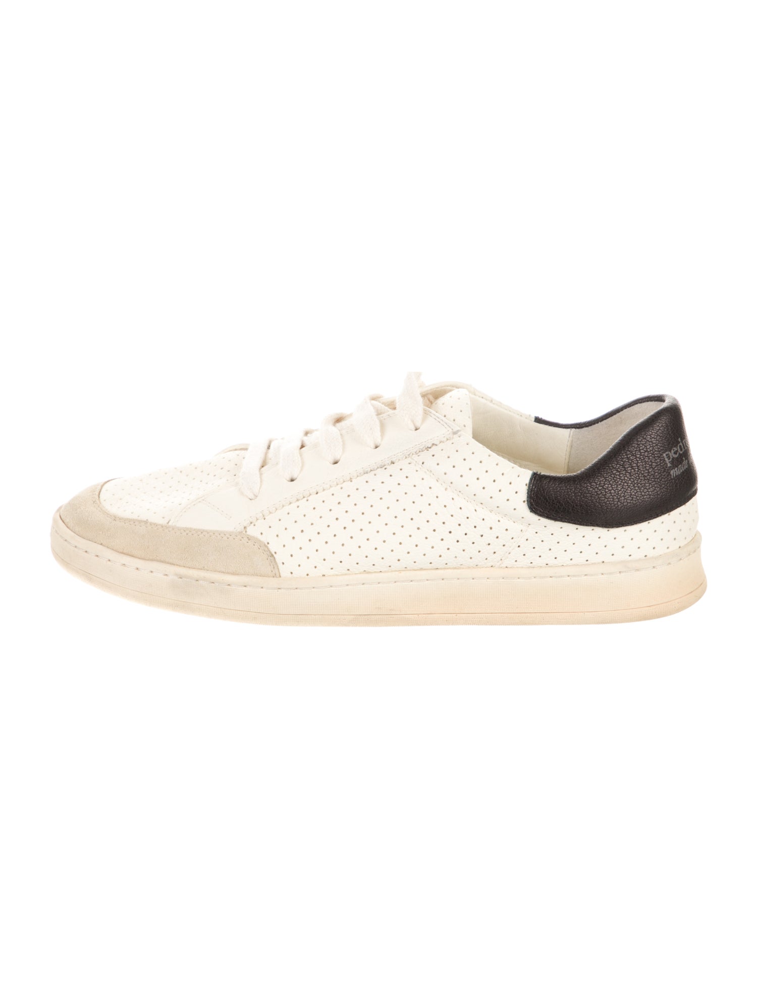 Pedro Garcia Leather Colorblock Pattern Sneakers