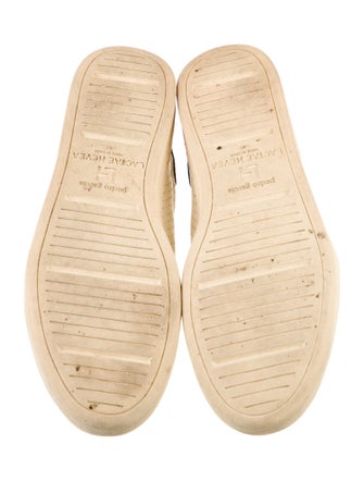 Pedro Garcia Leather Colorblock Pattern Sneakers